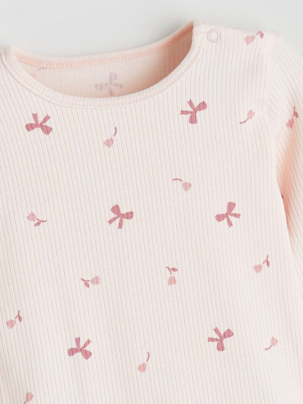 Floral Print Sweatshirt and Leggings Set for Baby Girls