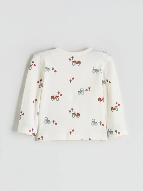 Plush Baby Boy Cardigan and Pants Set