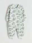 Long Sleeve Patterned Unisex Baby Bodysuit