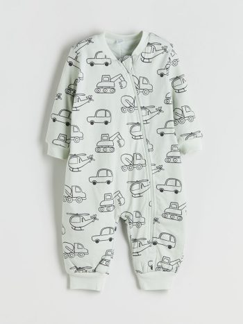 Long Sleeve Patterned Unisex Baby Bodysuit