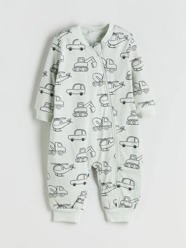 Long Sleeve Patterned Unisex Baby Bodysuit