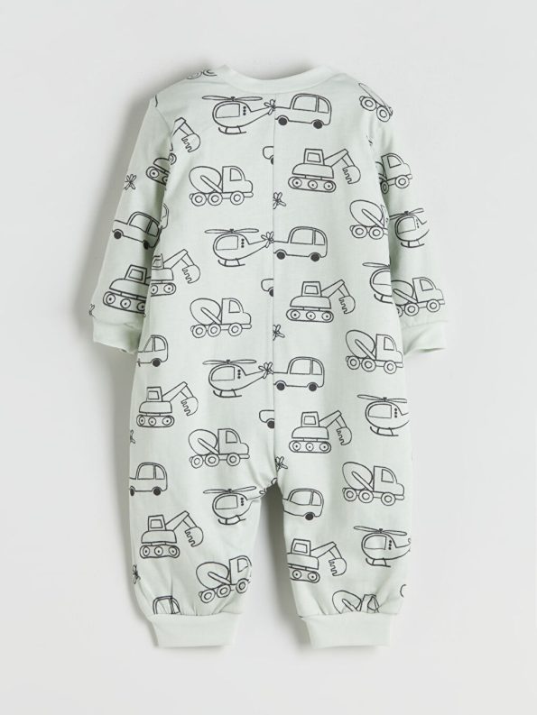 Long Sleeve Patterned Unisex Baby Bodysuit