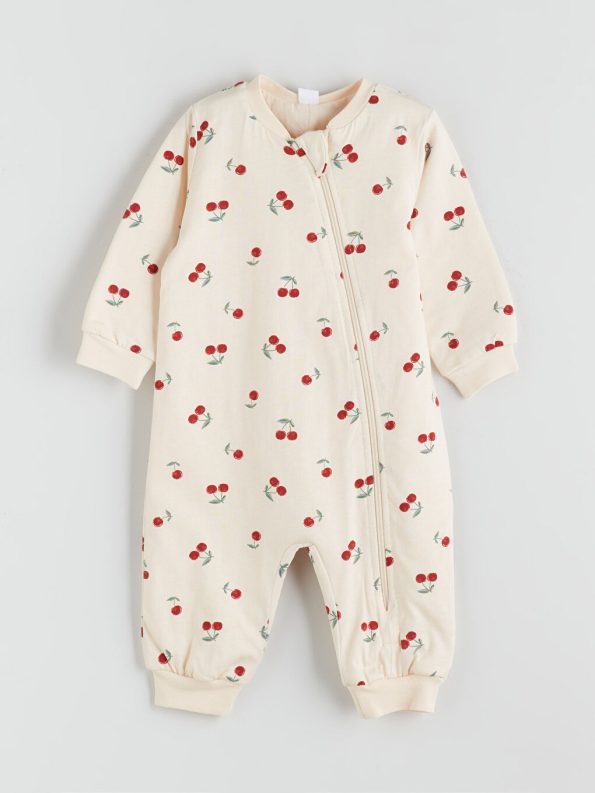 Floral Baby Collar Girls' Romper