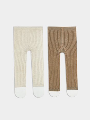 Christmas Themed Baby Boy Tights 2-Pack