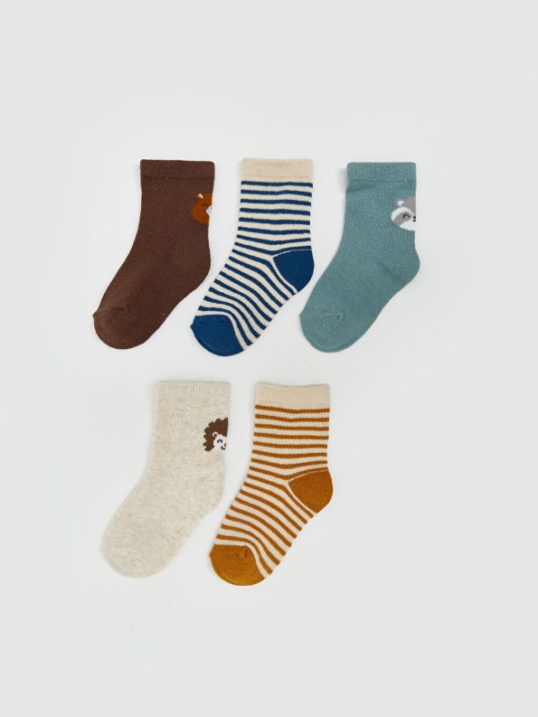 Striped Baby Boy Socks 10-Pack