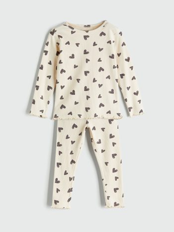 Floral Print Baby Girl Blouse and Leggings Set