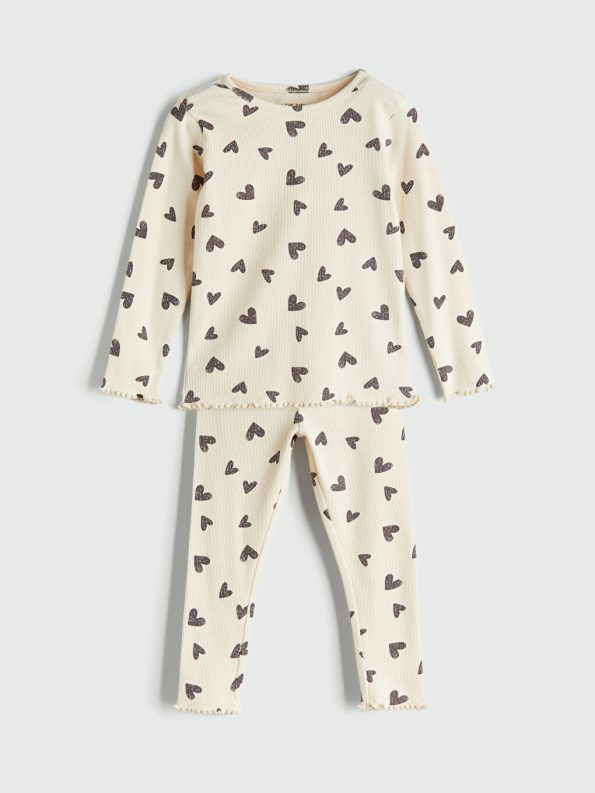 Floral Print Baby Girl Blouse and Leggings Set