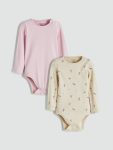 Printed Baby Girl Bodysuit Set of 2