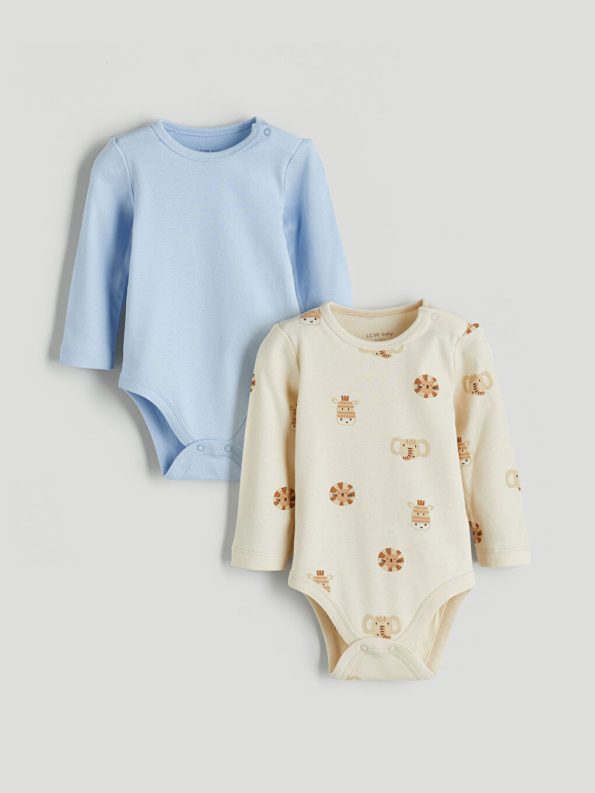 Bicycle Neck Printed Baby Boy Bodysuit