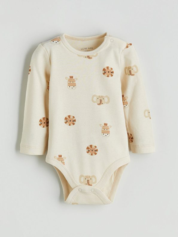 Bicycle Neck Printed Baby Boy Bodysuit