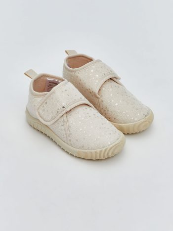 Girls' Baby Slippers with Patch Details