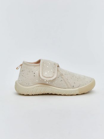 Girls' Baby Slippers with Patch Details