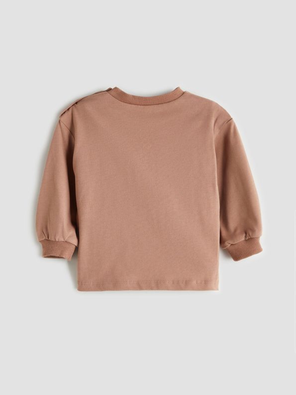 Boys' Printed Crew Neck Sweatshirt and Jogger Set