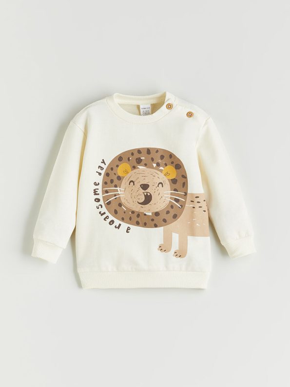 1.0 Tog Long Sleeve Printed Baby Boy Romper