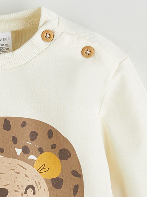 1.0 Tog Long Sleeve Printed Baby Boy Romper