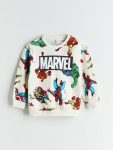 Boys' Long Sleeve Crew Neck Car Print Sweatshirt and Pants Set