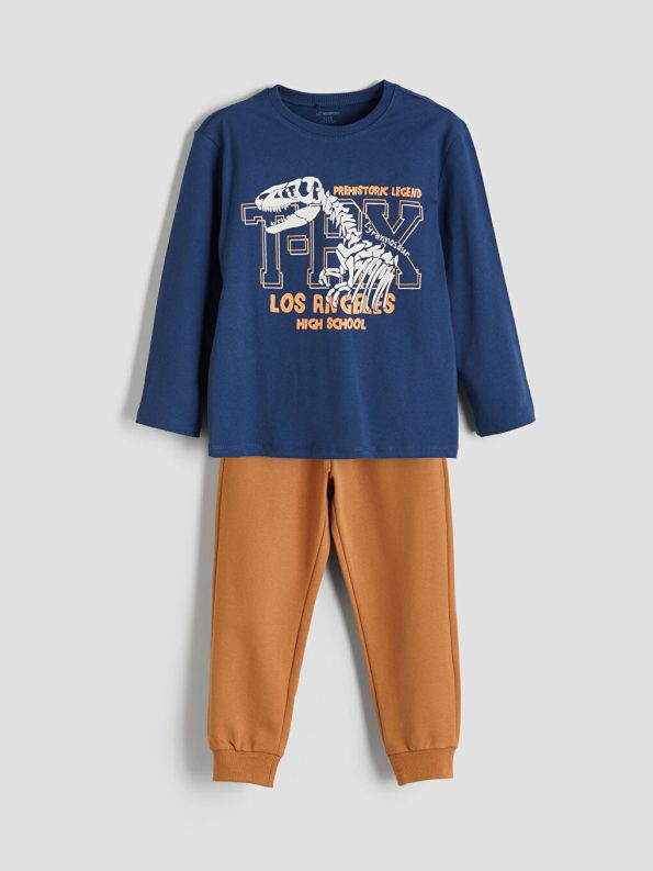 Hooded Boys' Sweatshirt and Jogger Set