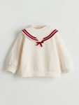 Thick Crew Neck Baby Girl Sweatshirt
