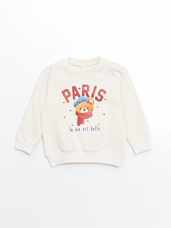 Striped Girls' Sweater with Ribbon Detail