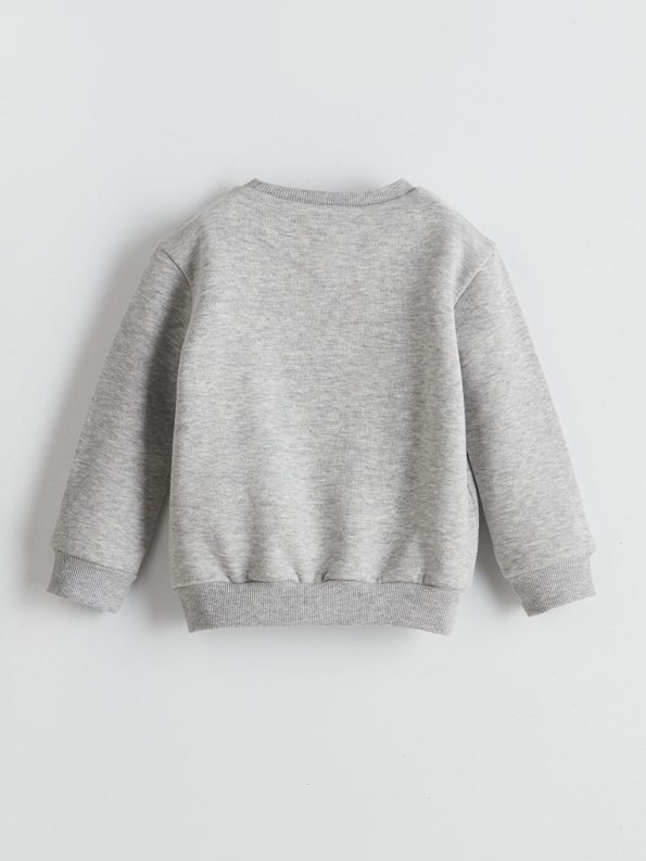Girls' Long Sleeve Sweatshirt with Bow Embroidery and Leggings