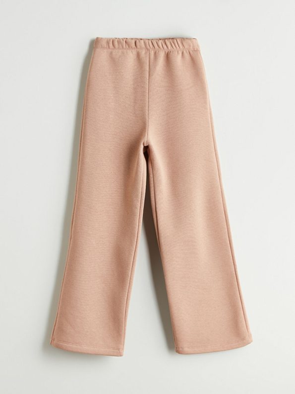 Elastic Waist Basic Girls' Flared Leggings