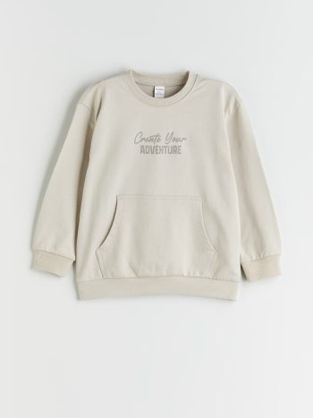 Striped Polo Neck Sweatshirt for Boys