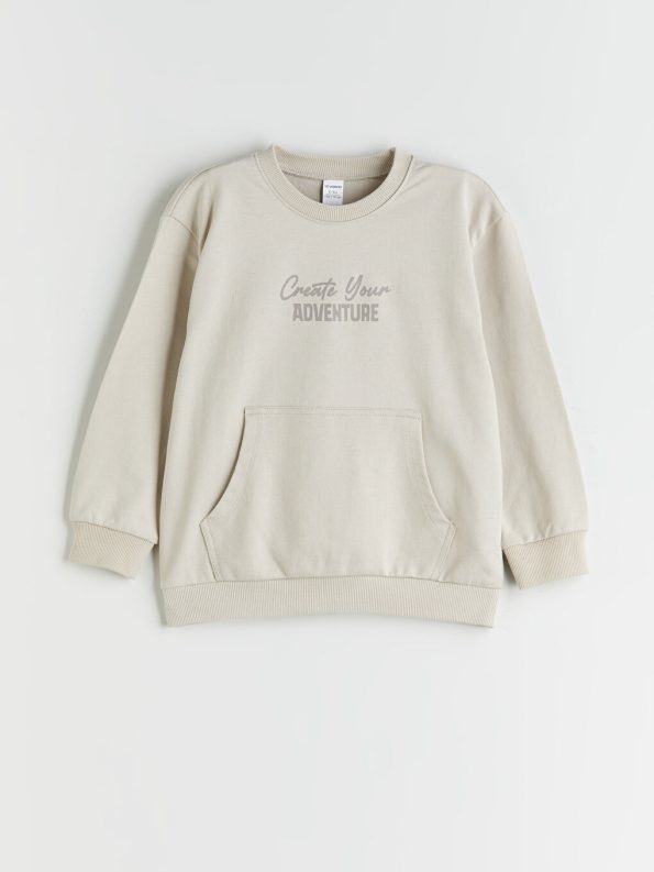 Striped Polo Neck Sweatshirt for Boys