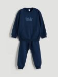 Striped Polo Collar Sweatshirt for Boys