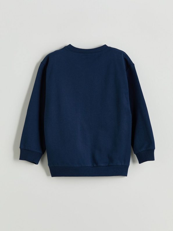 Striped Polo Collar Sweatshirt for Boys