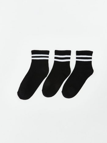 Striped Boys' Ankle Socks Set of 3