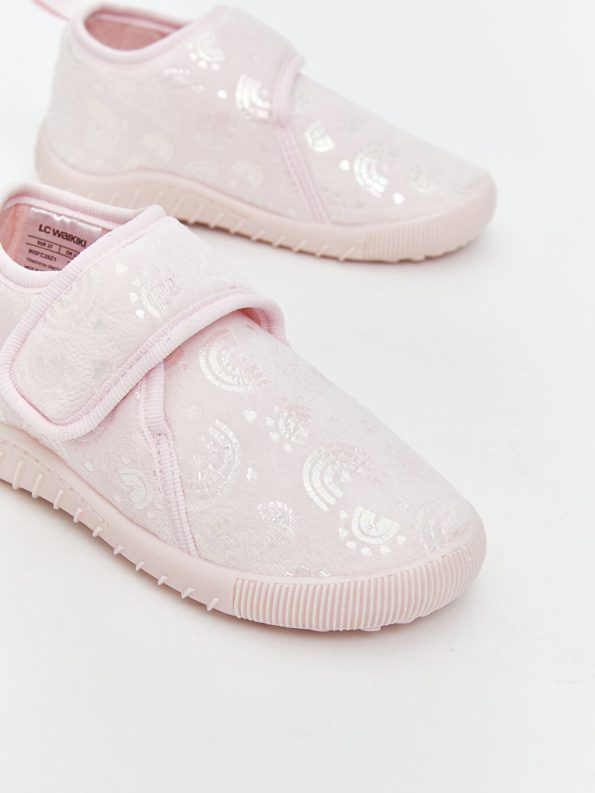 Girl's Baby Slippers with Patch Details