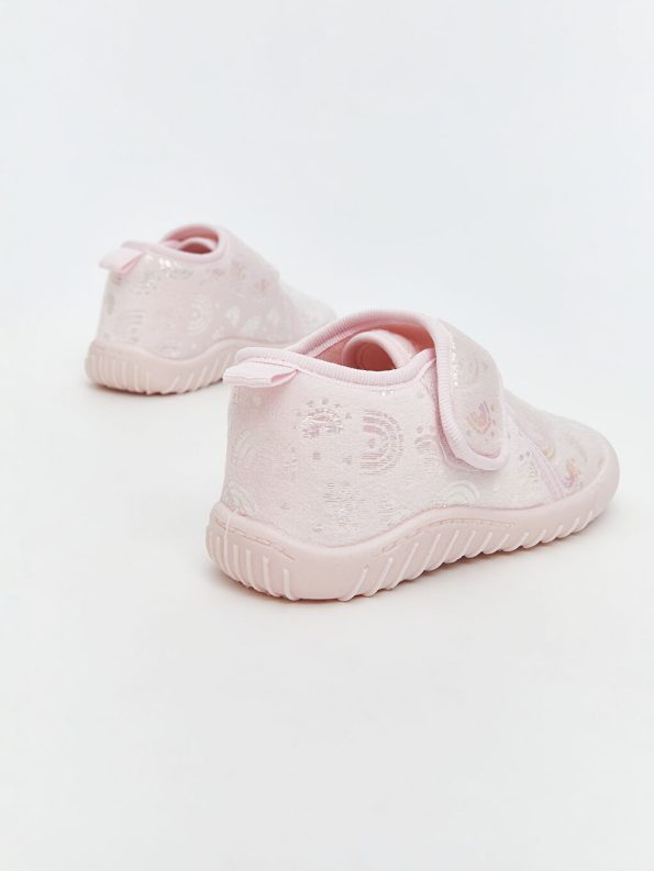 Girl's Baby Slippers with Patch Details