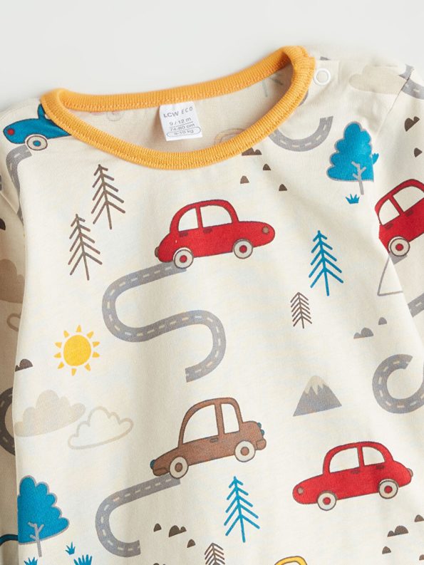 Boys' Long Sleeve Printed Crew Neck Sweatshirt