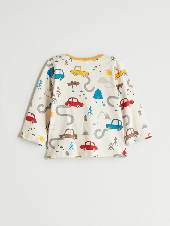 Boys' Long Sleeve Printed Crew Neck Sweatshirt