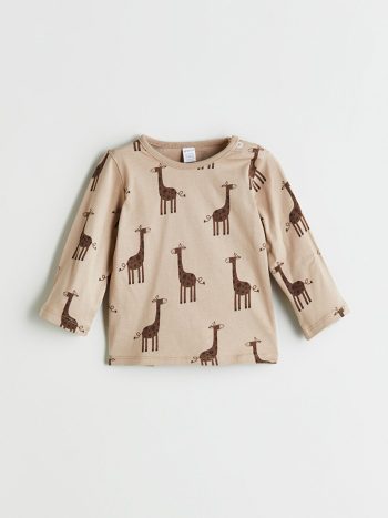 Boys' Long Sleeve Printed Crew Neck Sweatshirt