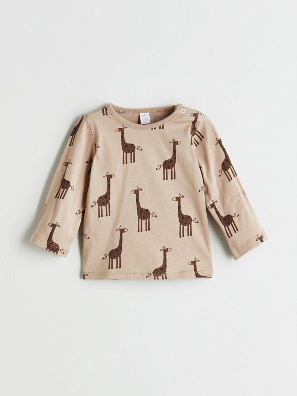 Boys' Long Sleeve Printed Crew Neck Sweatshirt