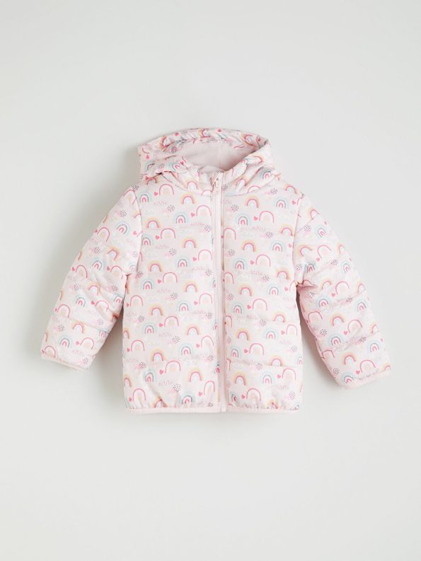Color Blocked Girls' Puffer Jacket