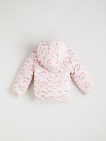 Color Blocked Girls' Puffer Jacket