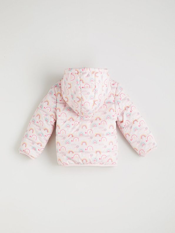 Color Blocked Girls' Puffer Jacket