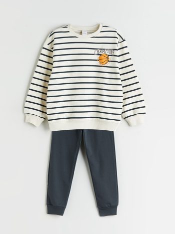 Boys' Basic Elastic Waist Sweatpants Set