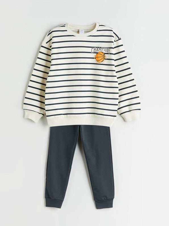 Boys' Basic Elastic Waist Sweatpants Set