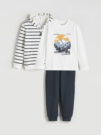 Boys' Printed Elastic Waist Jogger Pants