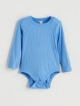 Boys' Snap Bodysuit with Crew Neck