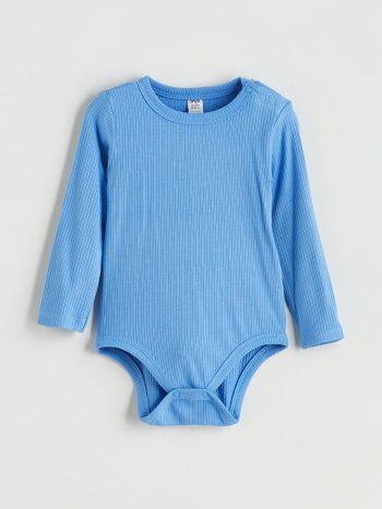 Boys' Snap Bodysuit with Crew Neck