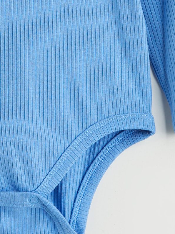 Boys' Snap Bodysuit with Crew Neck