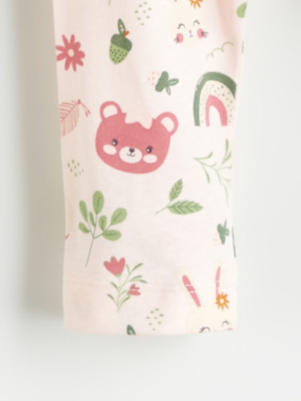 Elastic Waist Floral Baby Girl Shorts