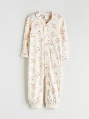 Floral Peter Pan Collar Baby Girl Jumpsuit