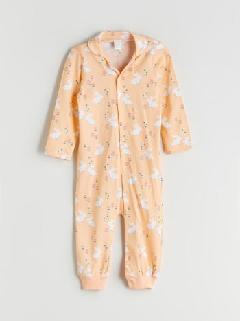 Floral Baby Collar Girls' Romper