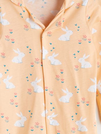 Floral Baby Collar Girls' Romper