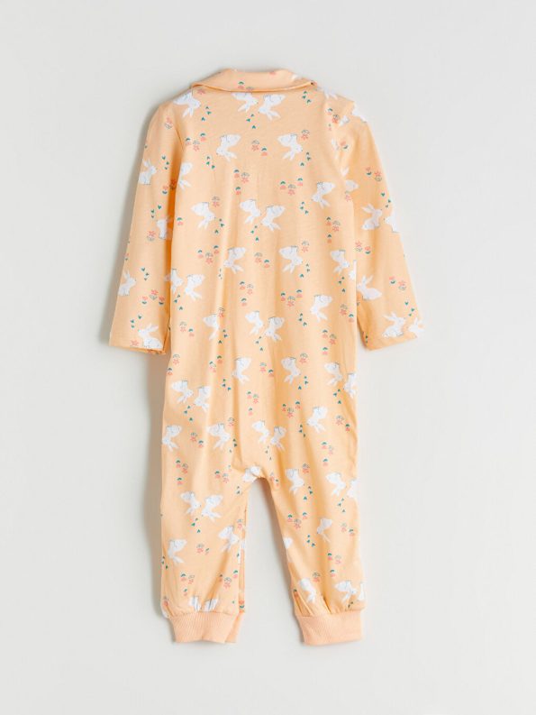Floral Baby Collar Girls' Romper